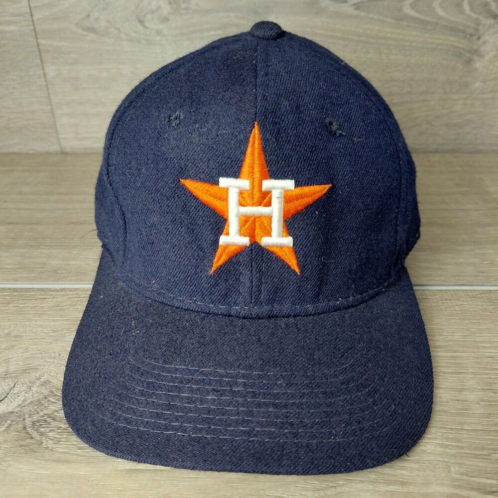 Vintage Houston Astros Wool Baseball Hat Cap Pro Sports Specialties Fitted 6 7/8